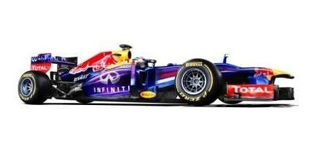 Auto De Formula 1 - Carreras Red Bull - Lámina 45x30 Cm.