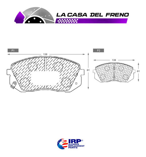 Pastilla Freno Delantera Para Ix 35 2.0 2011 (d4ha-tm10)