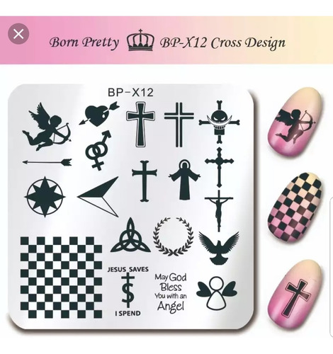 Placas Cuadradas Para Stamping Originales Born Pretty