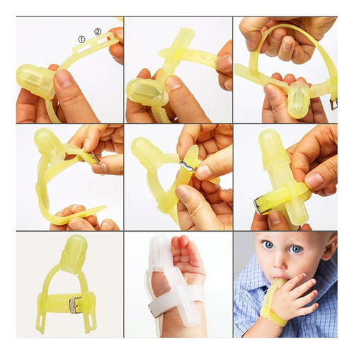 Silicona Ajustable Pulgar Chupando Dedo Protector Morder