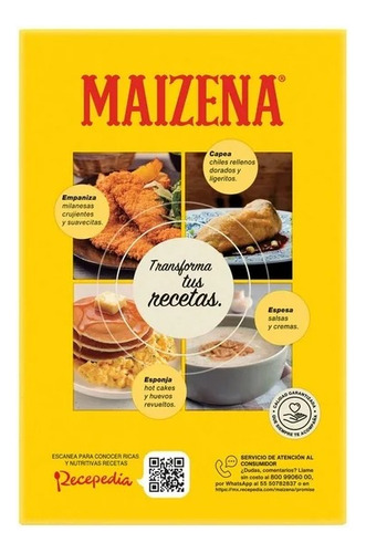 2 Pzas Fécula De Maíz Maizena Natural Regular 750 G