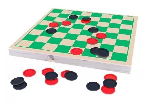 Jogo 4x1 Kit Jogos Xadrez Ludo Damas e Trilha em madeira MDF Formato de  estojo Acompanha Regras de Todos os Jogos