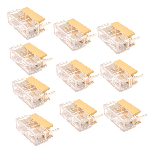 10pcs Panel Mount Pcb 5x20mm Portafusibles Con Caja De