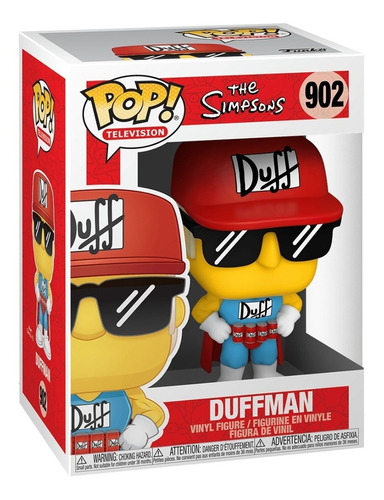 Figura De Acción Los Simpsons Duffman De Funko Pop!