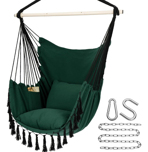 P218 Silla Hamaca Colgante Tipo Columpio Y Kit De Accesorios