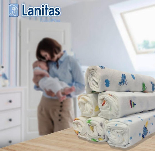 Pañales De Tela Para Bebe 100% Algodón Marca Lanita