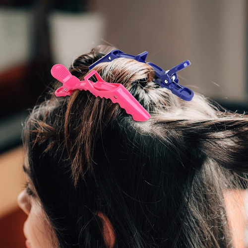 Pinzas Para El Cabello H&ll, Dientes Anchos Y Doble Bisagra,