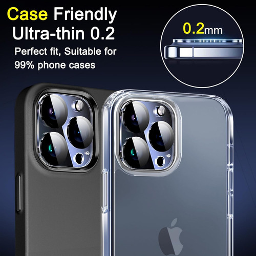 Vidrio Protector Lente Camara iPhone 14 Pro Max 15 Pro 16