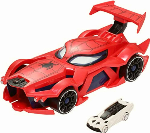 Hot Wheels Character Cars, Lanzador Spider-man, Vehículo De