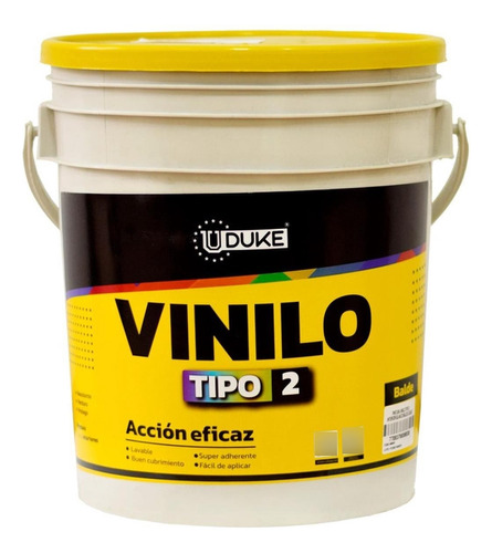 Pintura Vinilo Tipo 2 Interior Blanco Balde (vharbor)