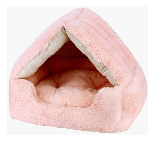 Cama Para Gatos Y Perros Rosada Iglu