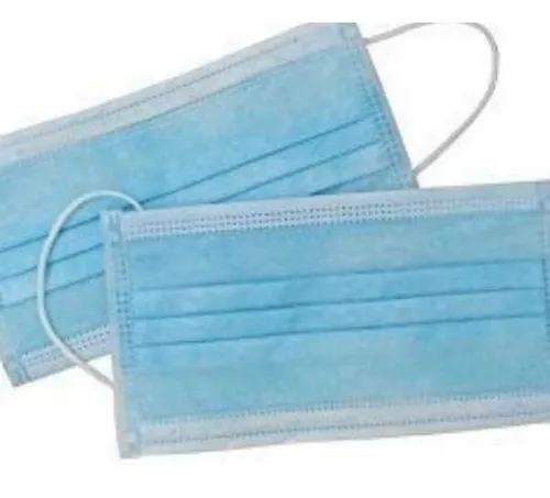 Caja Con 100 Tapabocas, Cubrebocas De 3 Capas Plisado - $ 1,160.00