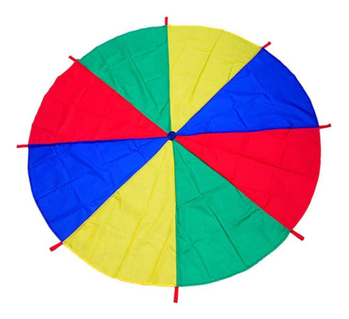Paracaídas Infantil Con 8 Manijas Multicolor Juguete De