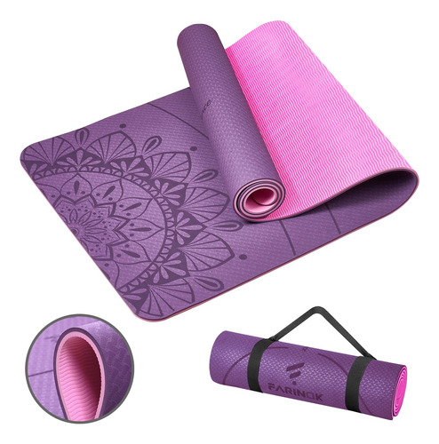 Esterilla De Yoga Extra Gruesa (8mm-purple)