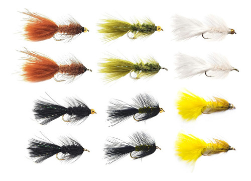 Moscas Para Pesca Paquete De Escotilla Wolly Bugger De Roxst