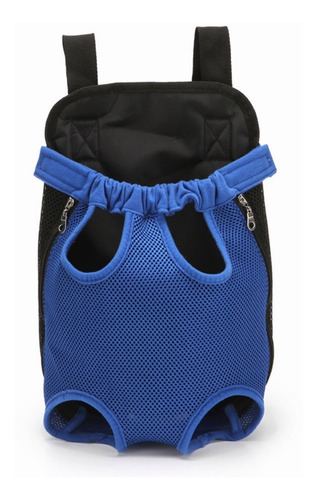 Perros Mochila De Pecho Transpirable Ajustable, L, Azul