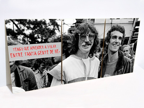 Charly Y Spinetta Frases Cuadro Decorativo Triptico Small