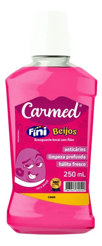 Enxaguante Bucal Carmed Beijos 250ml