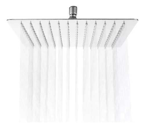 Regadera Cuadrada De Acero Inoxidable Con Tubo De 30 Cm 8