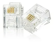 Comprar Conectores Telefónicos Rj11 Bolsa 100 Unidades