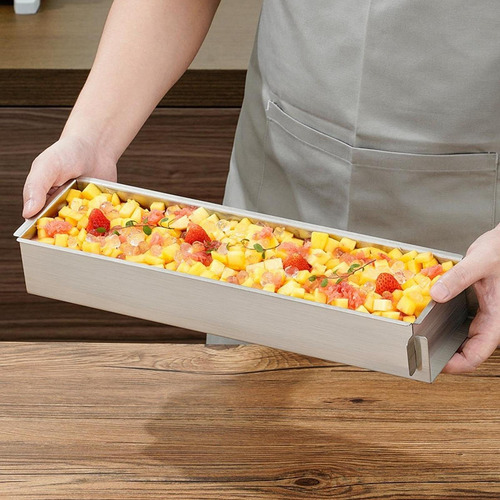 Molde Rectangular Para Tiramisú, Molde Extraíble Para