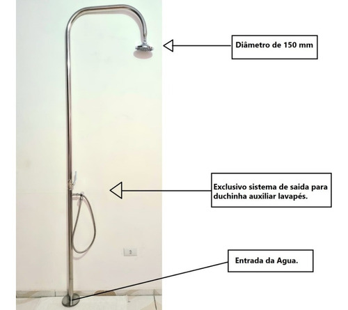 Ducha Piscina Externa Com Duchinha