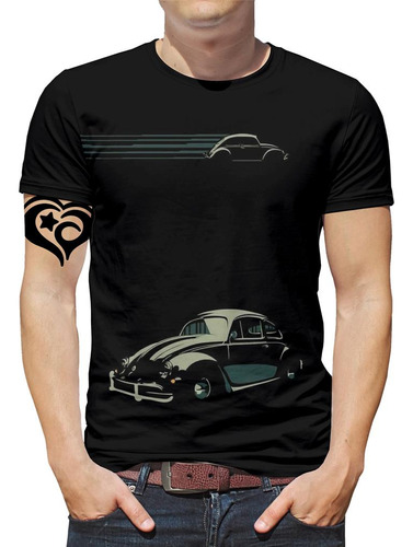 Camiseta Fusca Carro Antigo Masculina Motorista Blusa