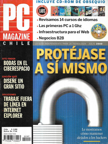 Revista P C Magazine Chile Vol. 13 N° 7 / Julio 2000 (Usado)