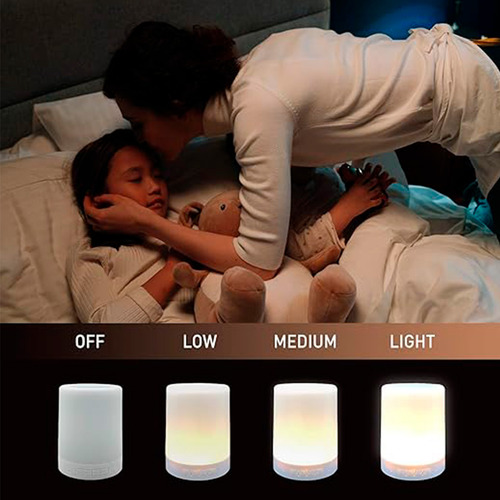 Bocina Bluetooth Parlante Lámpara Led Recargable Touch
