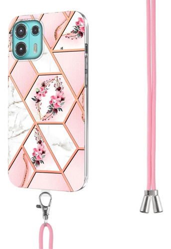 Funda De Teléfono Tpu Con Forma De Flor Negra Para Motorola