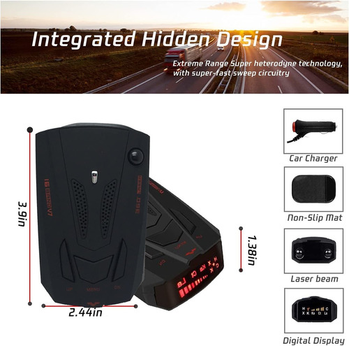 Detector De Radar Fogutune Accinouter Para Automóviles, 2022