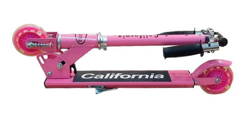 Monopatin California 2 Ruedas Metal Luces Plegable