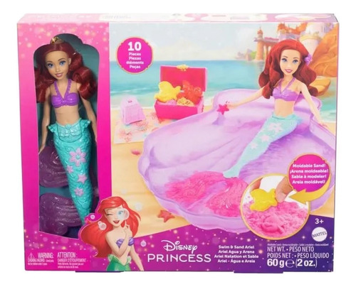 Muñeca Ariel Princess Pool Adventures Hwb39 - Mattel