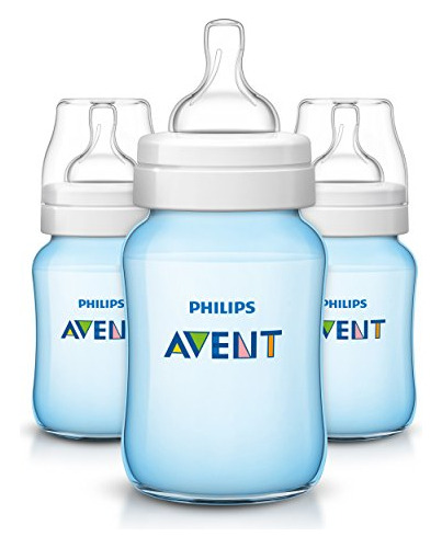 Philips Avent Biberones Anticólicos Azul, 9 Oz, 3 Piezas