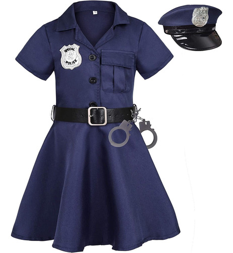 Heay - Disfraz De Policía Para Niñas