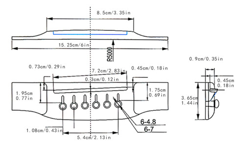 Puente De Guitarra Accesorios De Guitarra, Fácil De