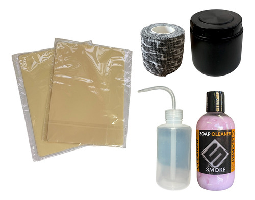 Kit Tattoo Piel Sintetica + Vaselina + Cintas + Jabon Clean