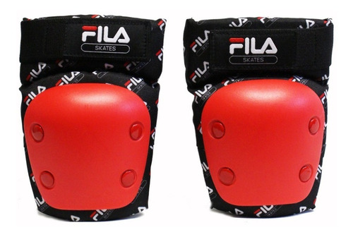 Set De Protecciones Fila Pro Rojas Adulto Talla Extra Grande