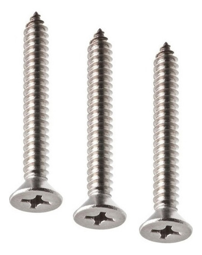 Parafuso Inox 3,5x22 3,5 X 22 35x22 Cabeça Chata 200 Peças