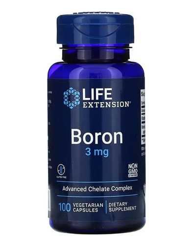 Boron 3 Mg Quelado Con Vitamina B12 Riboflavina Sin Sabor