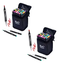 Comprar 2 Estojos De Canetinha Touch Tiktok Pu002F Colorir Livros Boobie