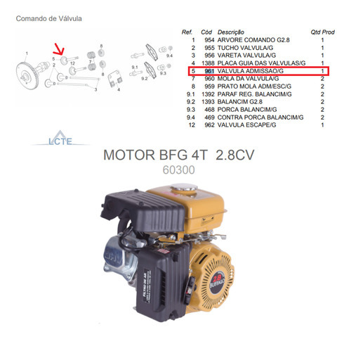 Válvula Admissão Do Motor 2.8/3.0cv Gasolina Buffalo - 961
