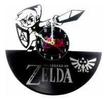 Comprar Reloj De Vinilo Zelda Videojuegos Regalos Decoracion  Negro