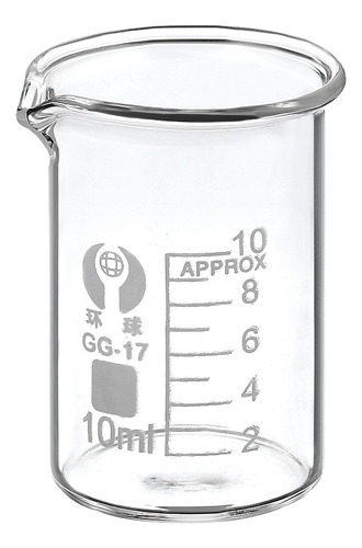 Vaso Precipitado Vidrio Low Form Para Laboratorio 10ml