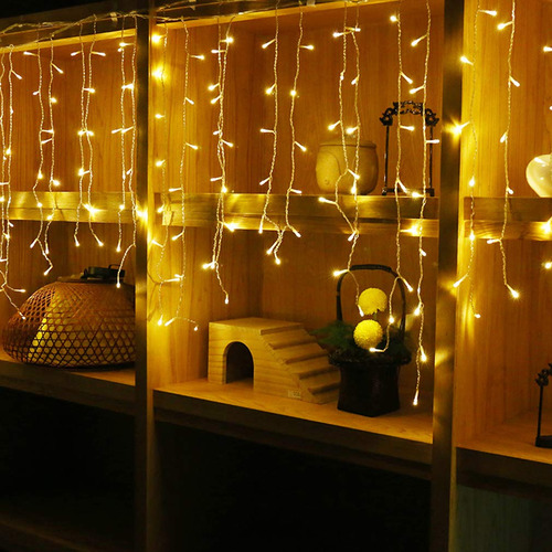 Luces Led Gyding En Cascada Para Navidad Y Decoraciones