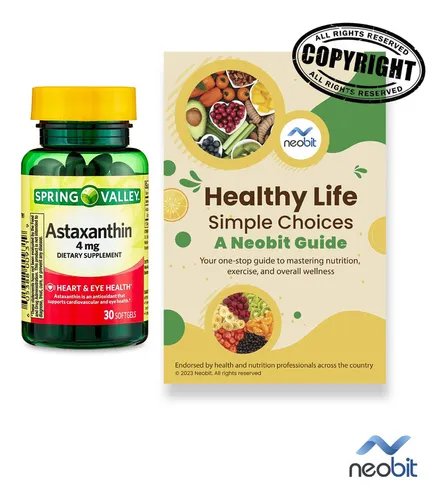 Spring Valley Cápsulas Blandas De Astaxantina, 4 Mg, Soport