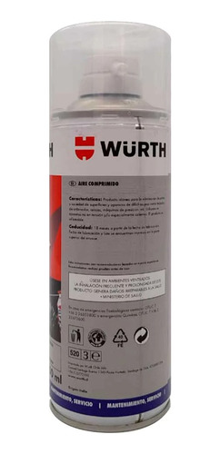 Aire Comprimido En Spray 400ml Wurth