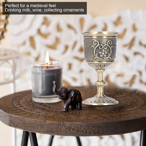 Copa De Vinos De Bronce, Taza De Bronce En Relieve, Suminist