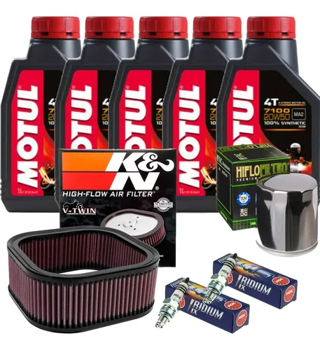 comprar Kit Revisao Harley Davidson V-rod Vrod Muscle 10-16 Filtro K&n Motul 7100 20w50 Hiflo Vela Iridium Ngk 
