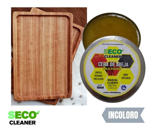 Cera De Abeja 100ml Cura Madera Cruda Tabla De Picar Mate